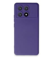 Poco X6 Pro Kılıf Nano içi Kadife Silikon - Mor