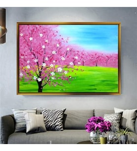 Altın Çerçeveli dekoratif tablo a158 (Gold)