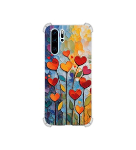 PrintiFy Huawei P30 Pro ile Uyumlu Düşlerin Dansı Serisi Kökten Sevgi Tasarımlı Uv Baskılı Köşe Korumalı Antişok Kılıf