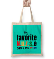 Nurse Gift İdea FunnySaying Quote Nursing Medical Bez Çanta Uzun Saplı