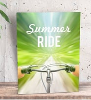 BK Gift Summer Ride Tasarımlı Dekoratif Mini Kanvas Tablo 15x20cm-1