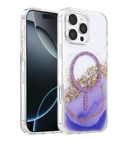 Onegif iPhone 16 Pro Max Lotus Simli Magsafe Kapak - Mor