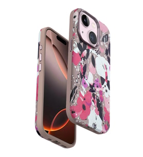 iPhone 15 Flower Series Magsafe Kapak - Pembe