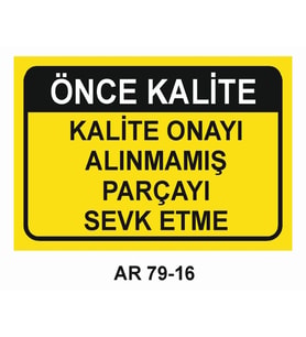 İŞ GÜVENLİĞİ UYARI LEVHASI 1 ADET PVC 21 X 29CM