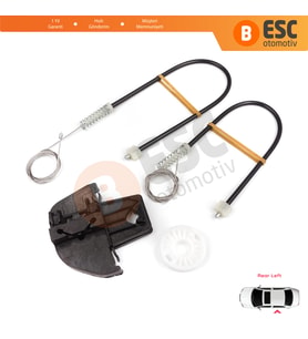VW Touran MK1 1T1 1T2 1T3 2003-2015 1T0839461 İçin Arka Sol Kapı Cam Kriko Tamir Seti