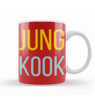 WE LOVE YOU JUNGKOOK BTS ARMY FANS GIFTS Kupa Bardak Porselen