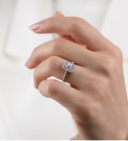 Mode Silver Benim için Özelsin - Baget Taşlı Gümüş Yüzük