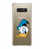 Samsung Galaxy Note8  Köşe Korumalı Antişok Kapak Donald Duck Tasarımlı Şeffaf  Kılıf