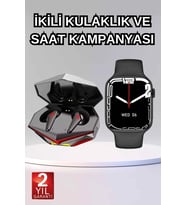 İkili Set Dev Kampanya Ucuz Kulaklık Ucuz Akıllı Saat Gürültü Önleyici Uzun Pil Ömrü