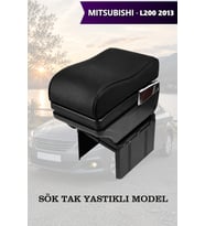mitsubishi l2002013 kol dayama geniş model Siyah Yastıklı Lüks Deri