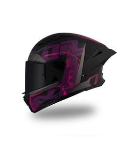 Pista Mugello Mat Siyah-Mor Kask