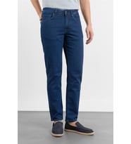 Lacivert Gabardin 5 Cep Düz Paça Casual Slim Fit Pamuklu Denim Pantolon 1023255161