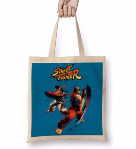 Street Fighter 2 Bez Çanta Uzun Saplı