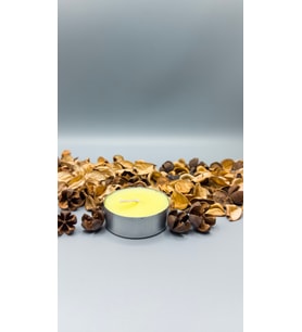 Tealight Mum-buhurdanlık Maxi Boy Soya Parafinli Narenciye Kokulu Sarı 10 Adet