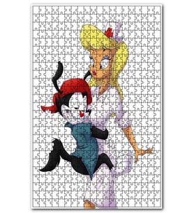 Cakapuzzle Animaniacs ve Çekici Hemşire Puzzle Yapboz MDF (Ahşap) (120 Parça)