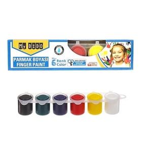 Parmak Boyası 6 Renk 1 Paket My Dido 6 Lı Parmak Boyası 1 Paket (Karışık)