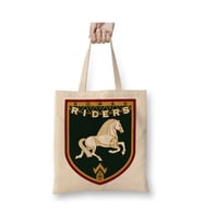 Yüzüklerin Efendisi Lord Of The Rings Rohan Riders Bez Çanta Uzun Saplı Alışveriş Çantası (Beyaz)