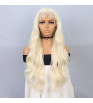 Platin Fiber Sentetik Front Lace Tül Peruk