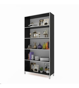 Kenzlife kitaplık tuğçe 188*090*020 gri ayaklı mutfak dolabı banyo ofis ayakkabılık kiler
