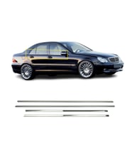 Mercedes C Klasse W203 Krom Cam Çıtası 4 Parça 2001-2007 Arası P.Çelik