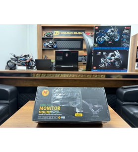 North Bayou F160 17-27 inç İki Kollu Amortisörlü Monitör Standı