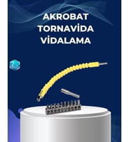 12’Li Akrobat Bits Vidalama Seti Esnek Uç Çok Yönlü Kullanım