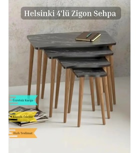 Helsinki 4'lü Zigon Sehpa