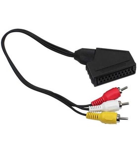 Scart Adaptör Dişi Rca Erkek 20 Cm Kablo
