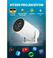 Yüksek Performanslı 4K Ultra HD Android Ev Projektörü, Wifi ve Bluetooth Özellikleriyle