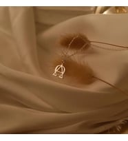 Kişiye Özel 925 Ayar Gümüş Alpha Omega Sembol Kolye