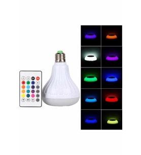 Kumandalı Rgb Led Işık Hoparlör Ses Lambası Renkli Ampul