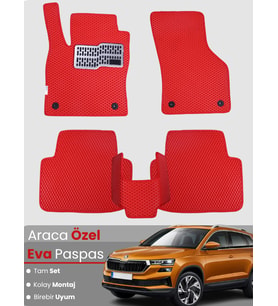 SKODA KAROQ (2018-2024) Uyumlu EVA Paspas Tam Set–Oto Paspas,Araca Özel,Kolay Montaj