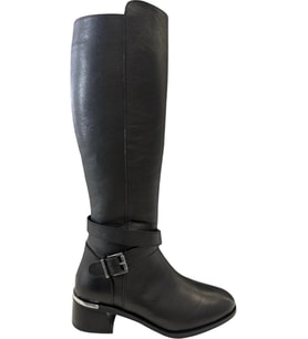 CASTLE BLACK CB-97900-1 KADIN DERİ TOPUKLU ÇİZME