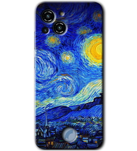 Reeder S23 Pro Max Kılıf HD Desen Baskılı Arka Kapak - Starry Night