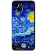Reeder S23 Pro Max Kılıf HD Desen Baskılı Arka Kapak - Starry Night