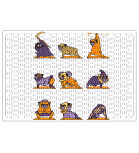 Pug Yoga Köpek Puzzle 240 Parça Yapboz