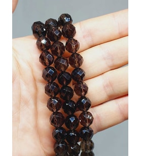 Dumanlı Kuvars Taşı Royal Quality Faset Kesim Dizi 10mm (52934)