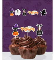 Cadılar Bayramı Halloween Cupcake Süsü '20li
