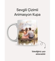 Sevgili Çizimli Kupa No:1