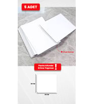 20x20 cm Beyaz MDF Pasta Altlığı - 3mm Dayanıklı Pasta Tabanı (5 Adet)