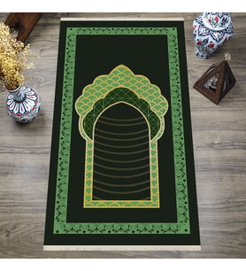 Dijital Baskılı, Yıkanabilir, Yumuşak Dokulu Çocuk ve Yetişkin SECCADE 65x115 cm  S-DOT-SN-054