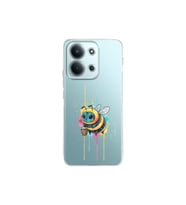 Xiaomi Redmi 15C 4G ile uyumlu Splash arı tasarımlı şeffaf silikon kılıf