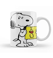 Snoopy Peanuts I Love You Kupa Bardak Porselen