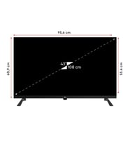 NextYE-43GFSG4 43" 109 Ekran Full HD Çerçevesiz Android TV (Siyah)