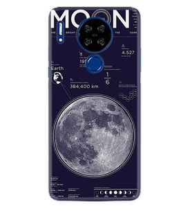 Reeder P13 Blue Max Lite Kılıf Desenli Silikon Night Moon