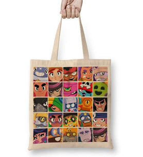 Brawl Stars Hepsi Bez Çanta Uzun Saplı