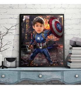 Kişiye Özel Kaptan Amerika Duvar Posteri