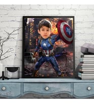 Kişiye Özel Kaptan Amerika Duvar Posteri