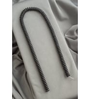 Hematit Doğal Taş Parlak Gri Rondela Kesim 8x3mm Dizi [AA]