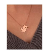 Koala Model Rose Gümüş Kolye